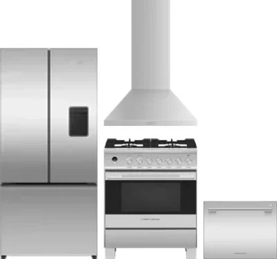 4 Piece Package Includes Refrigerator, Range, Hood And Dishwasher